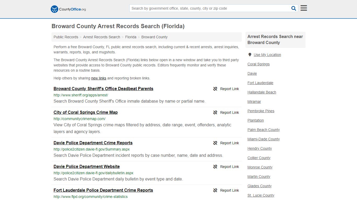 Arrest Records Search - Broward County, FL (Arrests & Mugshots)